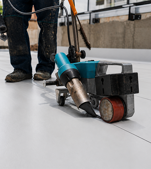 Flat Roof Single TPO