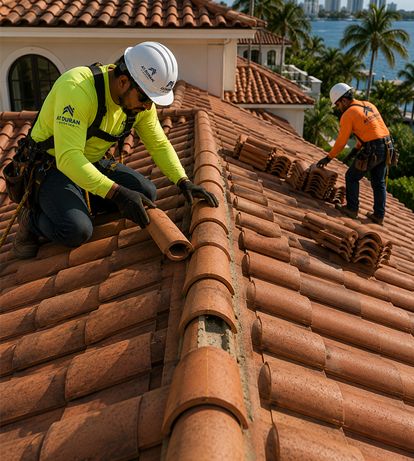 clay tile roof residential